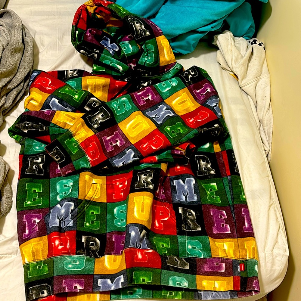 RARE SUPREME COLORBLOCK HOODIE
